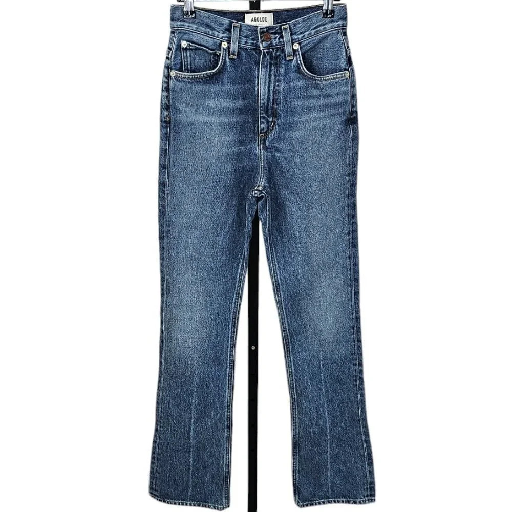 AGOLDE Womens Vintage High Rise Flare Denim Jeans  Size 23